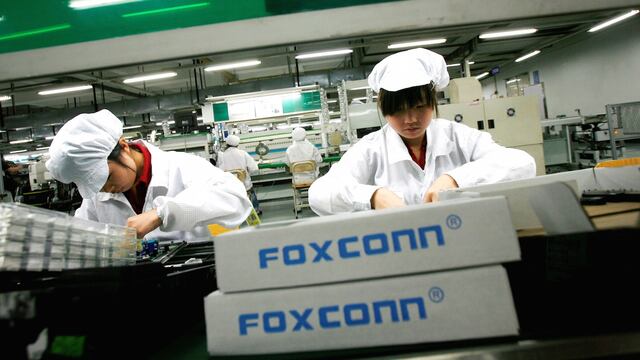 Una fábrica de Foxconn en China.