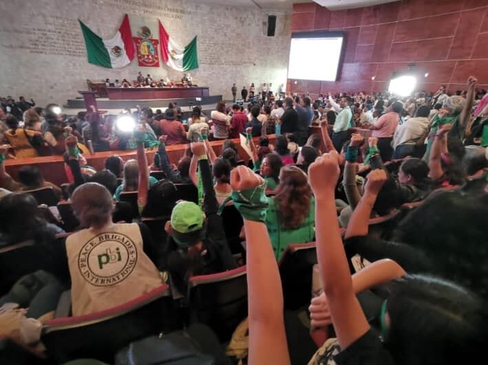 Congreso Oaxaca en votación.