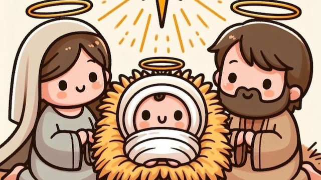 Dibujos de nacimiento de Navidad para colorear
