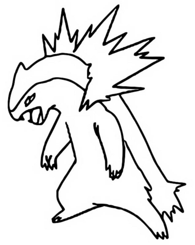 Dibujo para colorear de Typhlosion