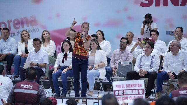 Claudia Sheinbaum, coordinadora de defensa de la cuarta transformación, visitó la ciudad de Culiacán