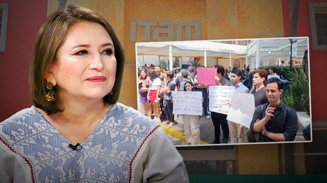 Protestas contra Xóchitl Gálvez en el ITAM