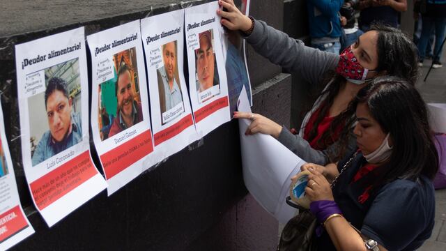 Protesta por deudores alimentarios morosos