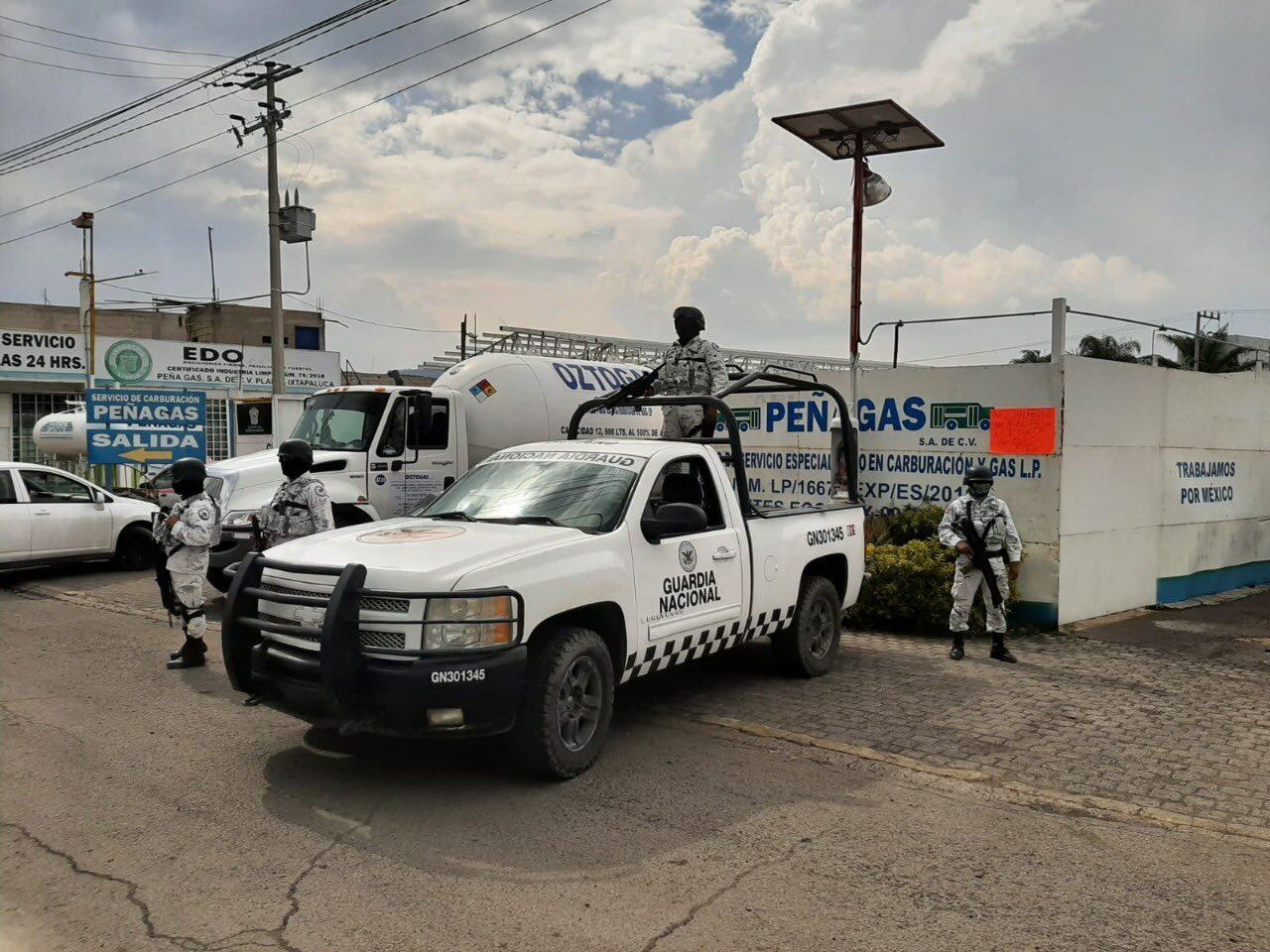 Guardia Nacional vigila gaseras