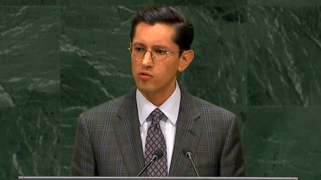 Soberanía y paz: el mensaje de Roberto Velasco en la ONU en representación de Sheinbaum