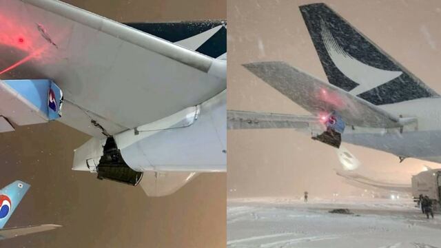 Choque de aviones en aeropuerto de Japón