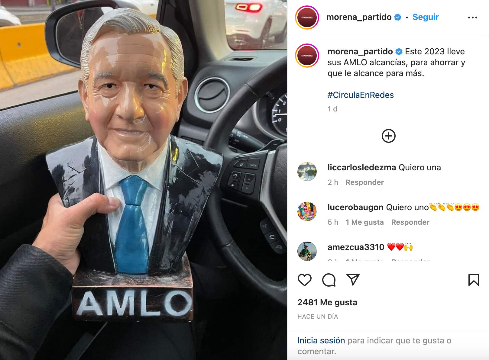 Alcancía con forma de AMLO se hace viral