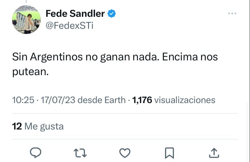 Los fans argentinos se burlaron de México por ganar la Copa Oro gracias a Santiago Giménez.