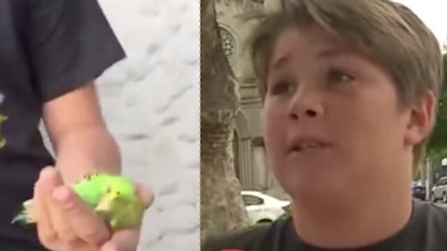 Renato y su mascota 'Chimuelo'.