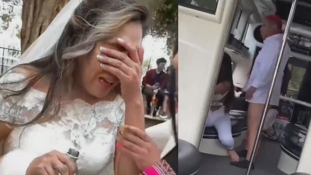 Novia cacha infidelidad minutos antes de su boda.