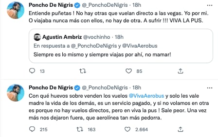 Poncho de Nigris se queja de Viva Aerobús