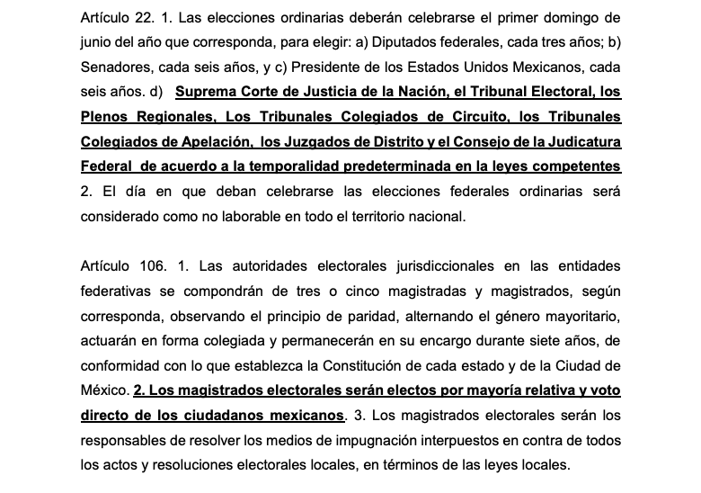 Propuesta de reformas de ley de Alejandro Armenta para que los jueces y magistrados sean elegidos por voto directo