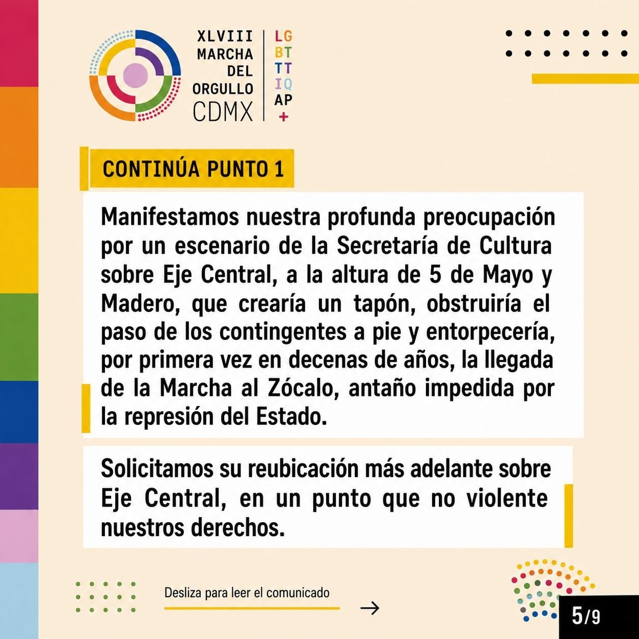 Marcha LGBT exige a CDMX respetar su ruta durante el Mundial 2026