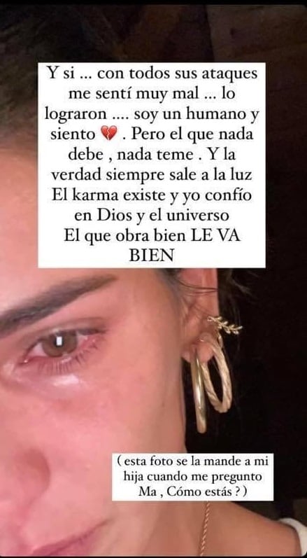 Bárbara de Regil se muestra llorando por críticas en su contra