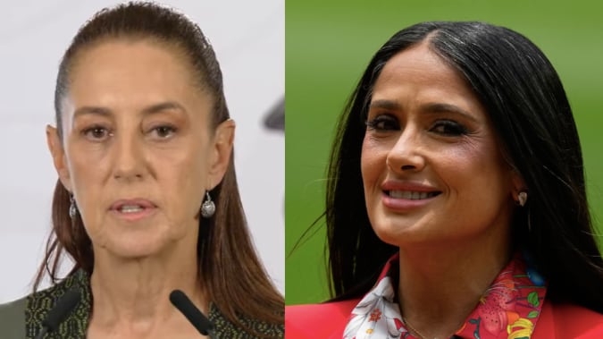 Sheinbaum sobre Salma Hayek en la inauguración del Mundial: “Fue decisión de la FIFA”