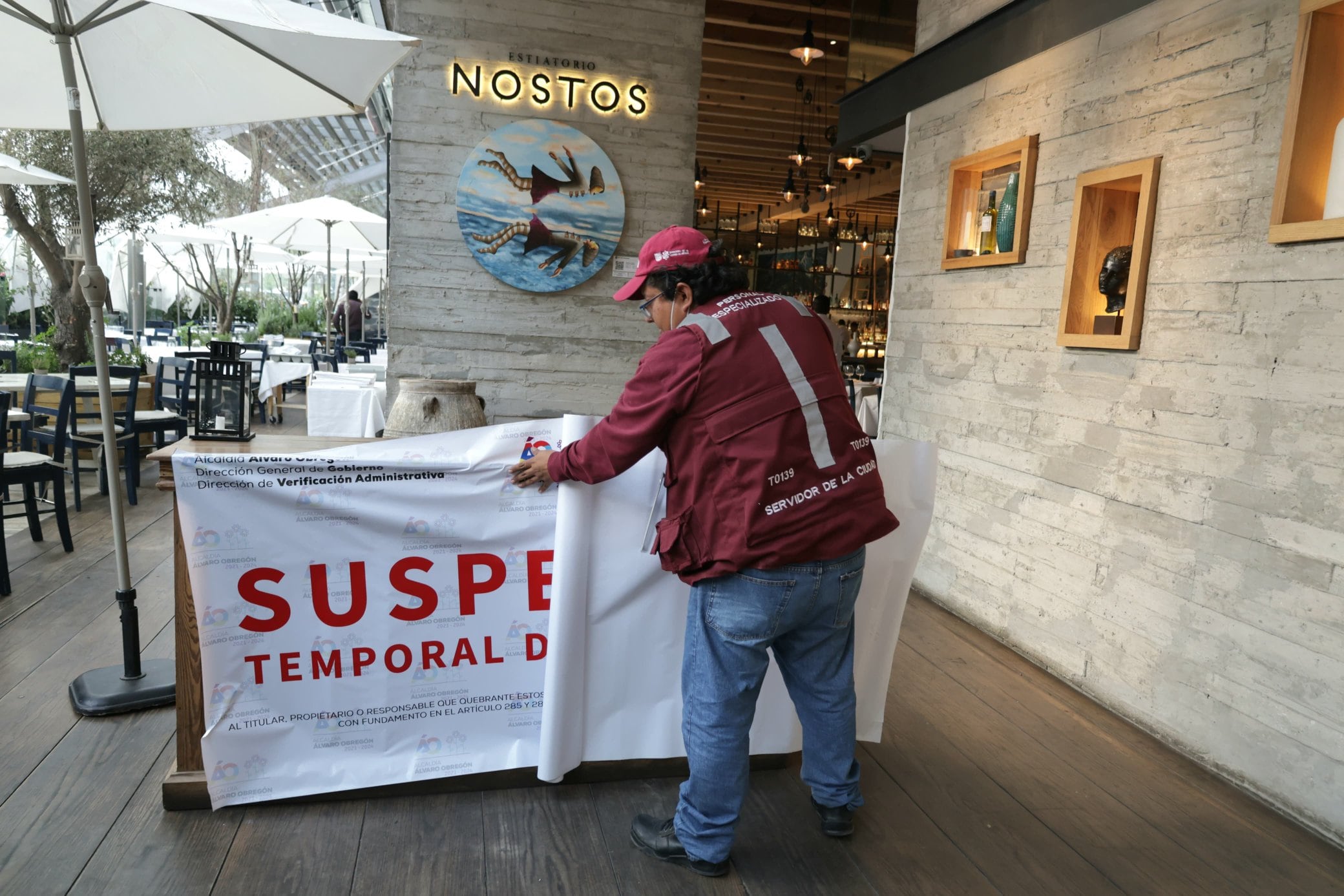 Nostos Artz Pedregal: colocan sellos de suspensión en restaurante; investigan negligencia