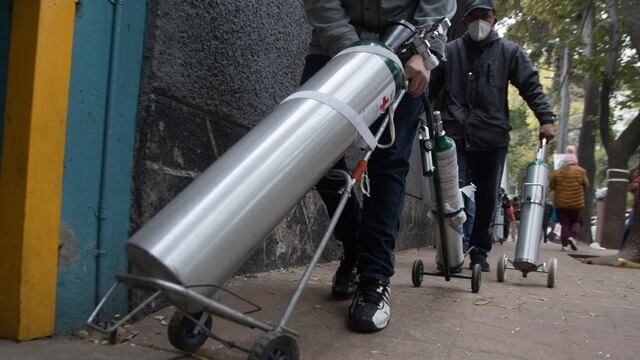 Tanques de oxígeno.
