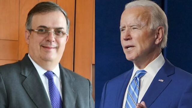 Marcelo Ebrard y Joe Biden