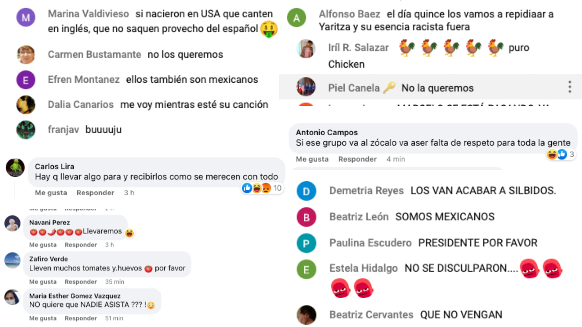 Lanzan amenazas de boicot a concierto de Yahritza y Su Esencia en el Zócalo