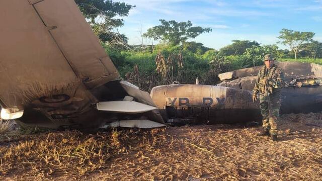 Avión derribado en Venezuela