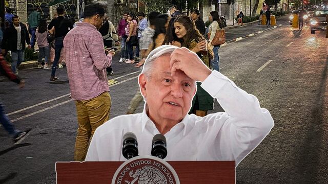 AMLO dio una declaración tras el sismo de la noche del 6 de octubre en Matías Romero, Oaxaca