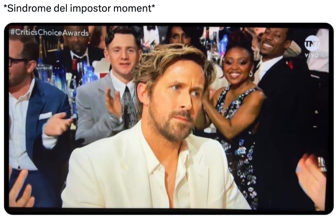 Los mejores memes de Ryan Gosling en los Critics Choice Awards