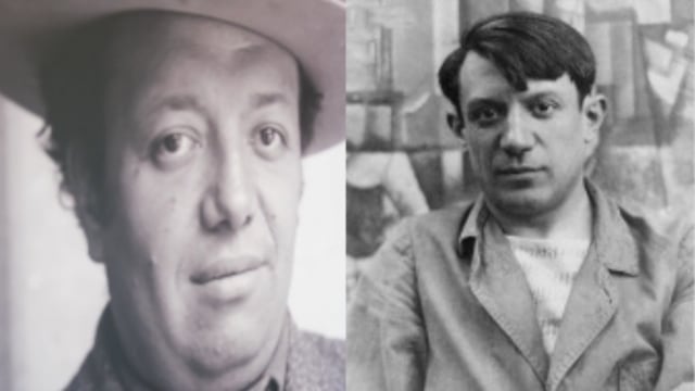 Diego Rivera y Pablo Picasso