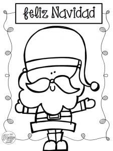Dibujos fáciles de Santa Claus para imprimir