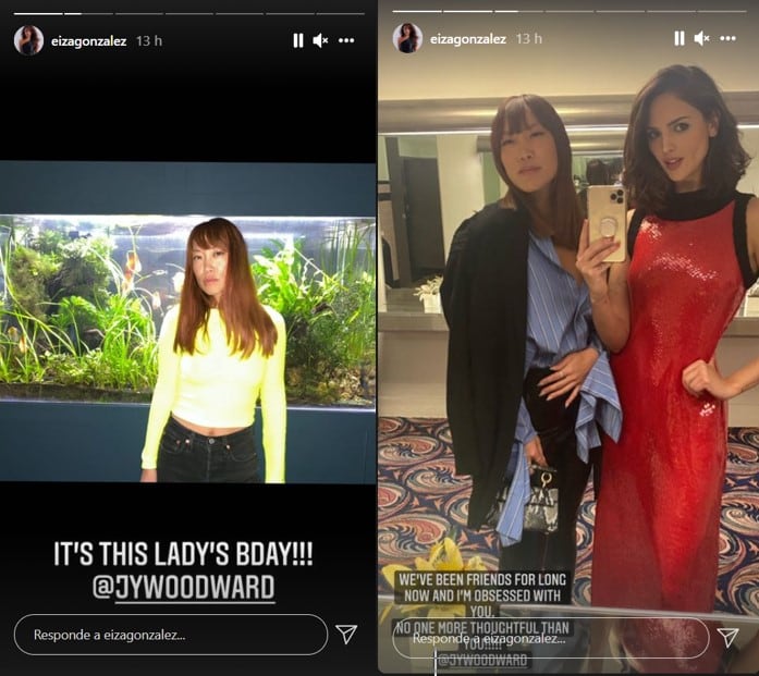 Eiza González, historias de Instagram