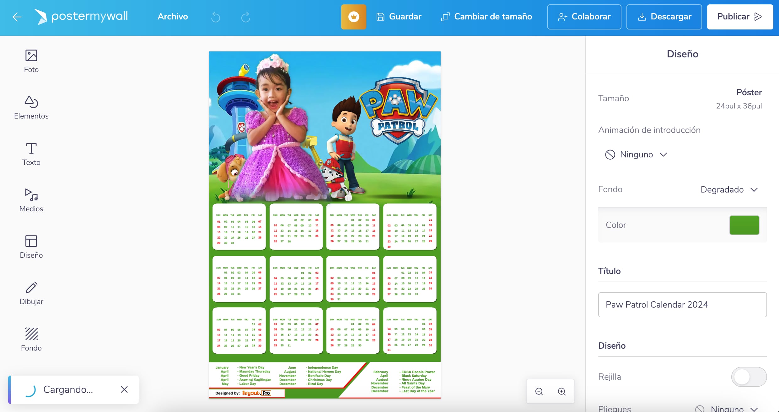 Así puedes hacer tu Calendario de Paw Patrol 2024 con una plantilla para editar e imprimir