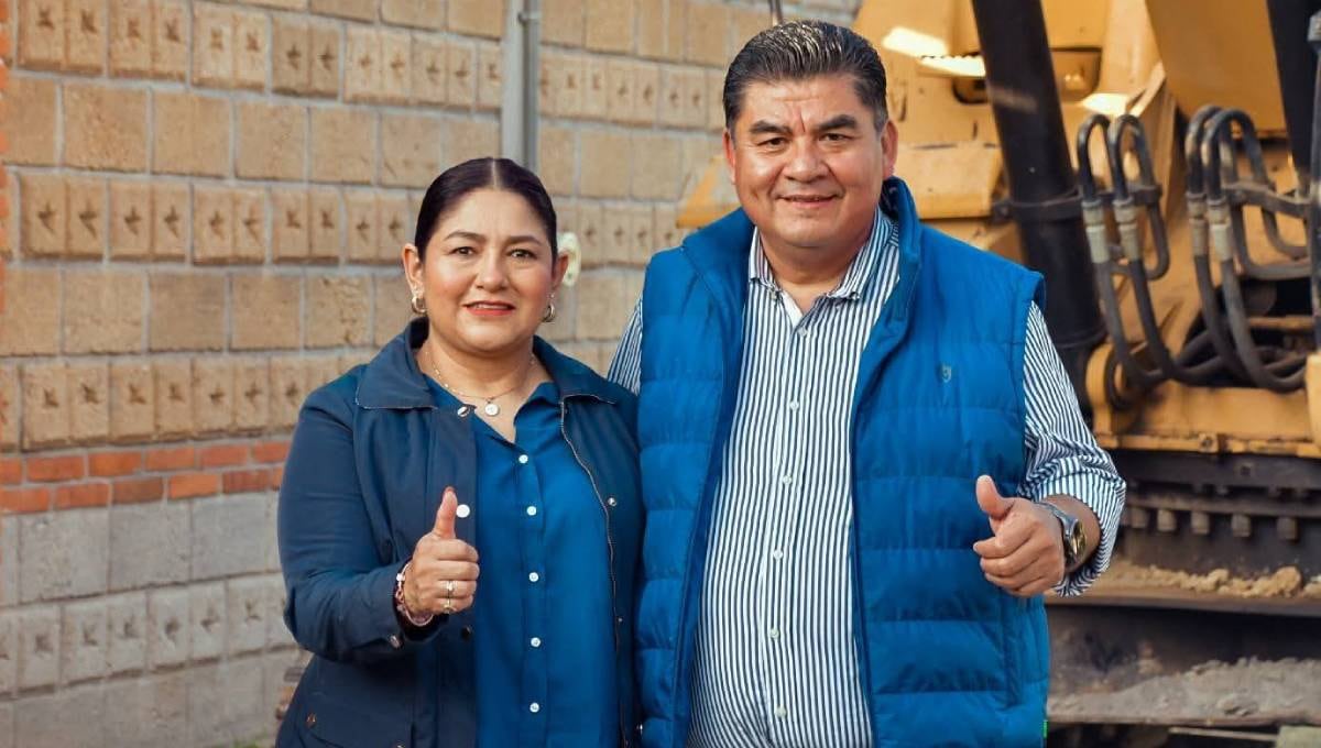 Heladio Sánchez Zavala y su esposa