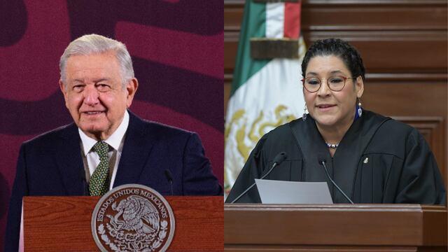 AMLO y Lenia Batres