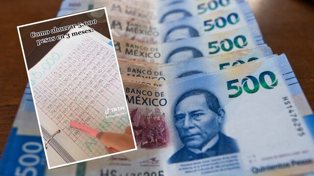 Reto para ahorrar 5 mil pesos en 3 meses