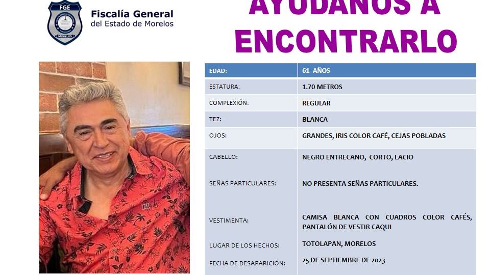 Desaparece el activista Fernando Campuzano en Morelos