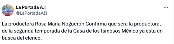 Revelan el nombre de la productora de La Casa de los Famosos México 2024
