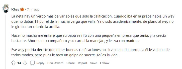 Estudiantes de 10 y reprobados comparan sus logros