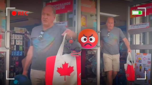 Extranjero robando en Oxxo de Puerto Vallarta