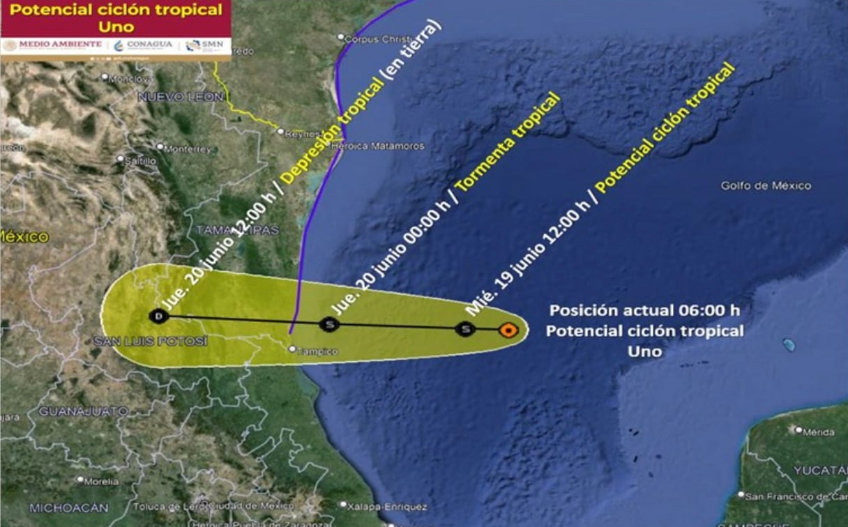 Tormenta tropical Alberto hoy 19 de junio