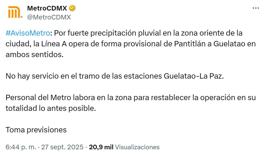 Lluvias en CDMX