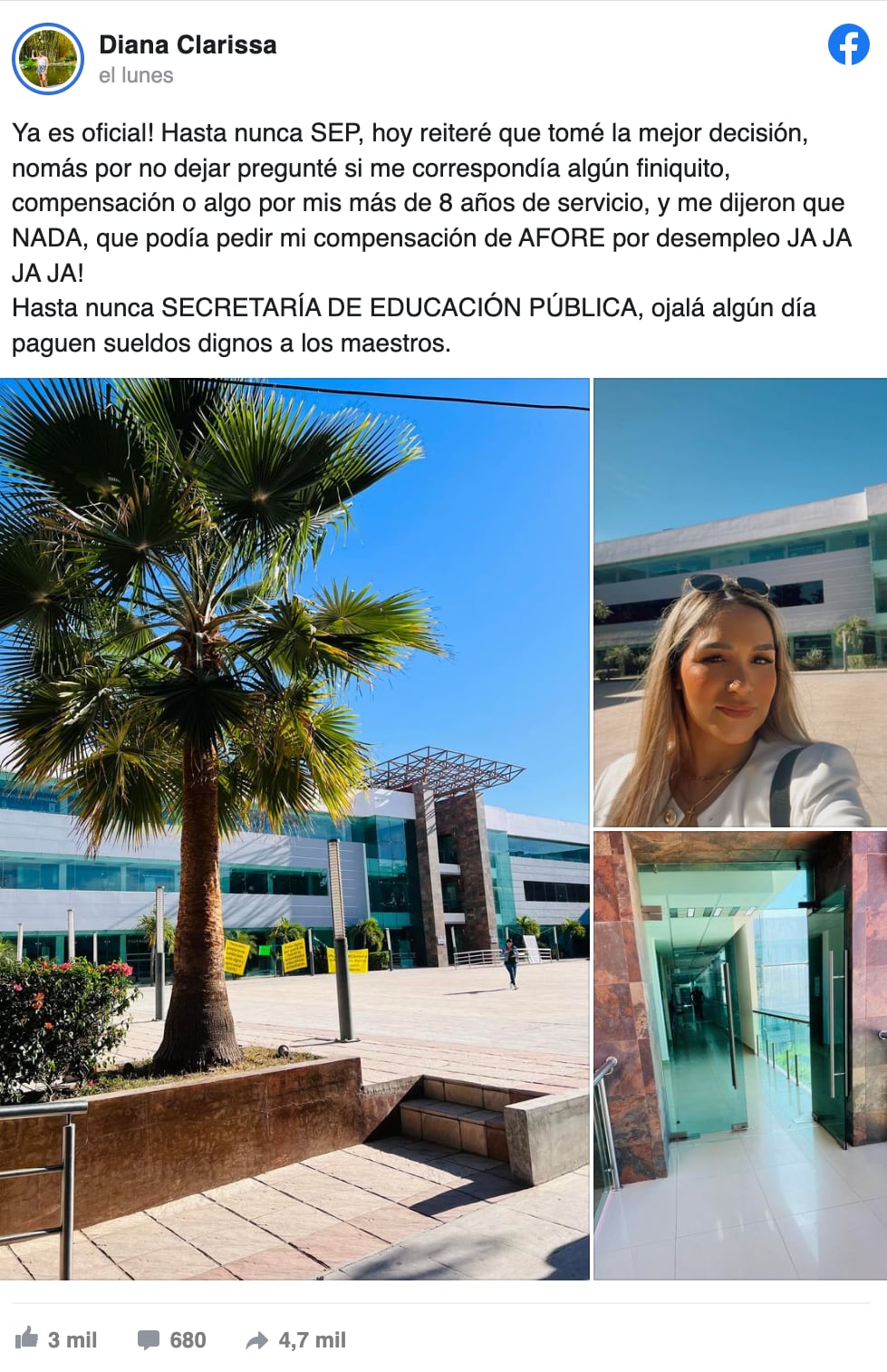 Tras 8 años de docencia, profesora de la SEP renuncia y se vuelve viral en Tik Tok