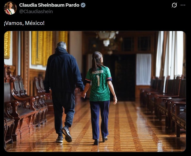 Claudia Sheinbaum apoya a la Selección Mexicana
