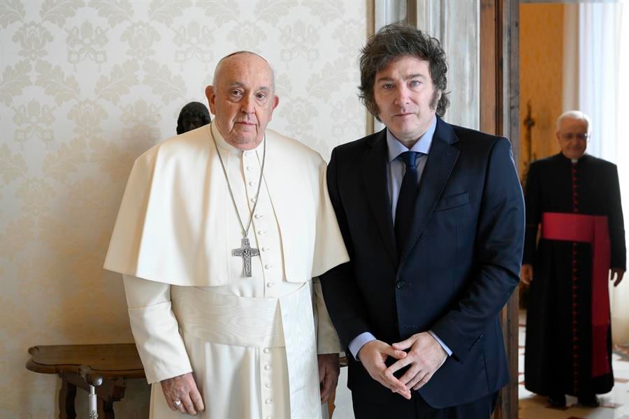 Javier Milei visita al Papa Francisco