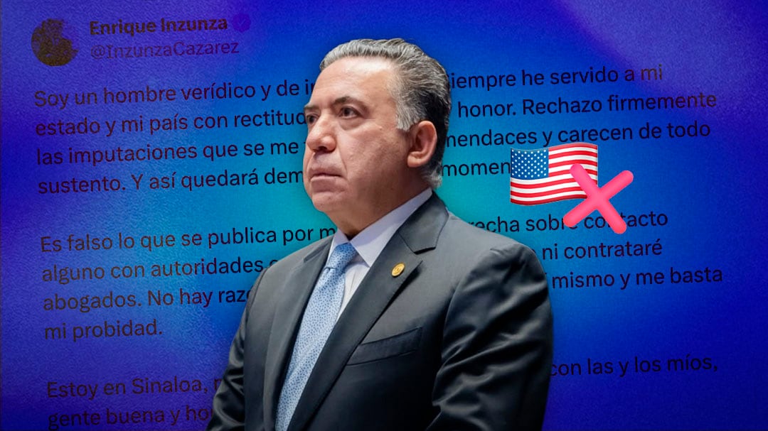 Enrique Inzunza sigue en Sinaloa y niega contacto con Estados Unidos