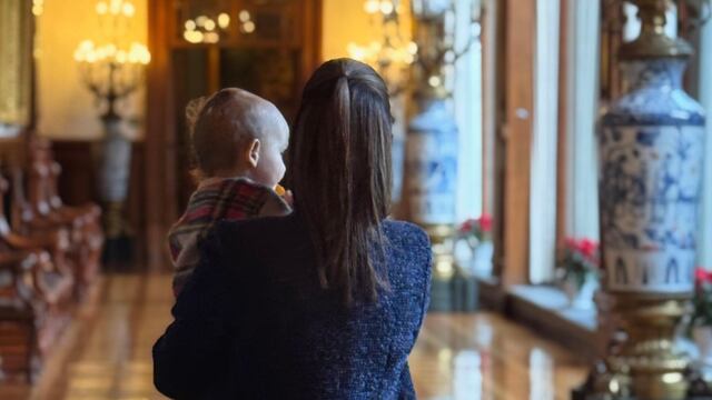 Claudia Sheinbaum y su nieto