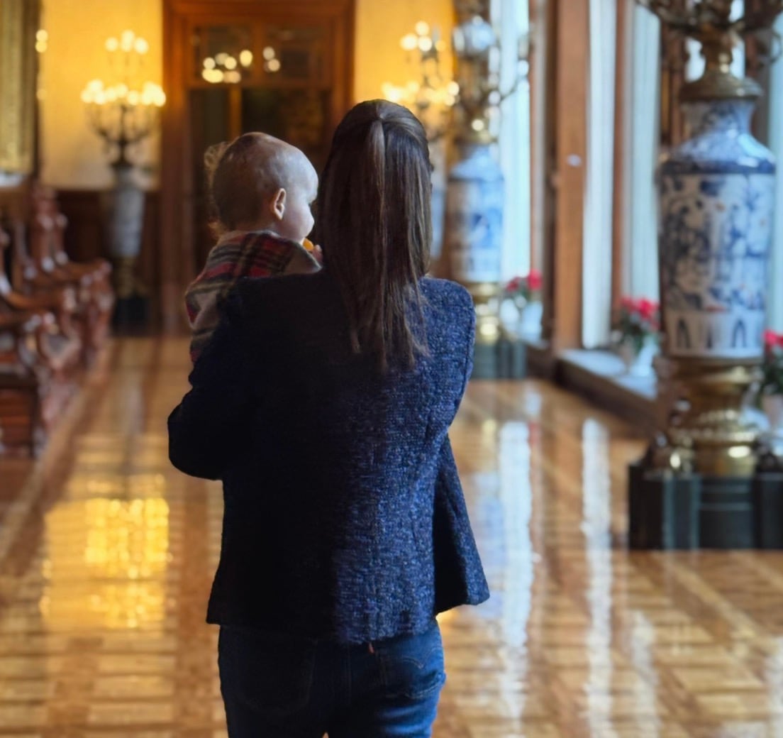 Claudia Sheinbaum y su nieto