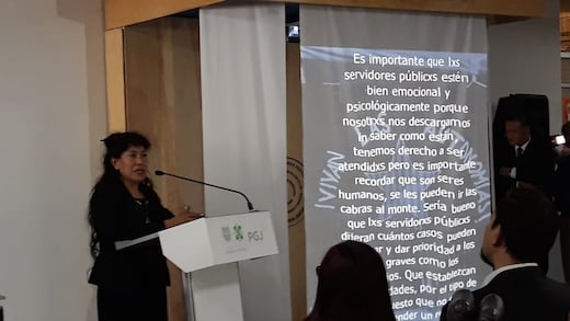 Develan al interior de la PGJ memorial por Lesvy y víctimas de feminicidio en CDMX