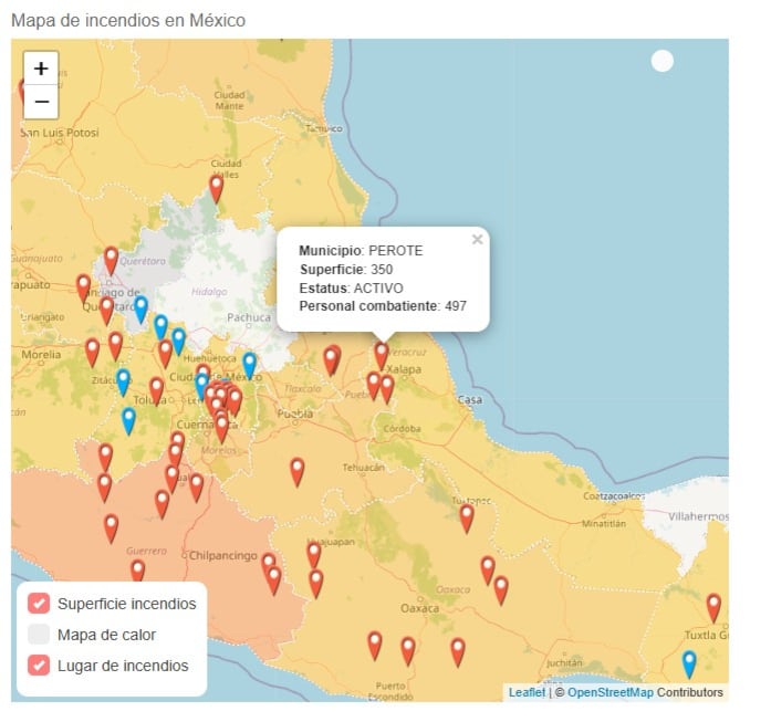 Incendio en Cofre de Perote
