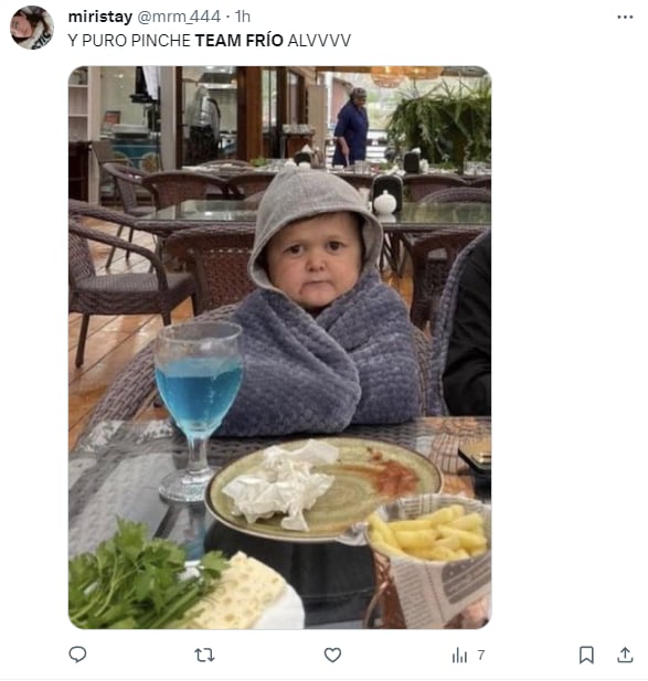 Team frío protagoniza memes por bajas temperaturas en CDMX