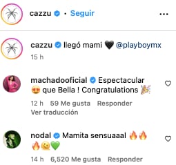 Christian Nodal hace comentario picante a Cazzu