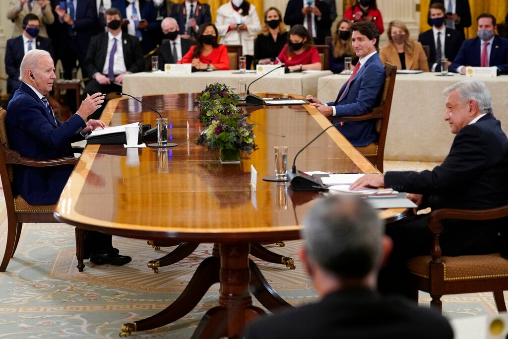 AMLO, Biden y Trudeau